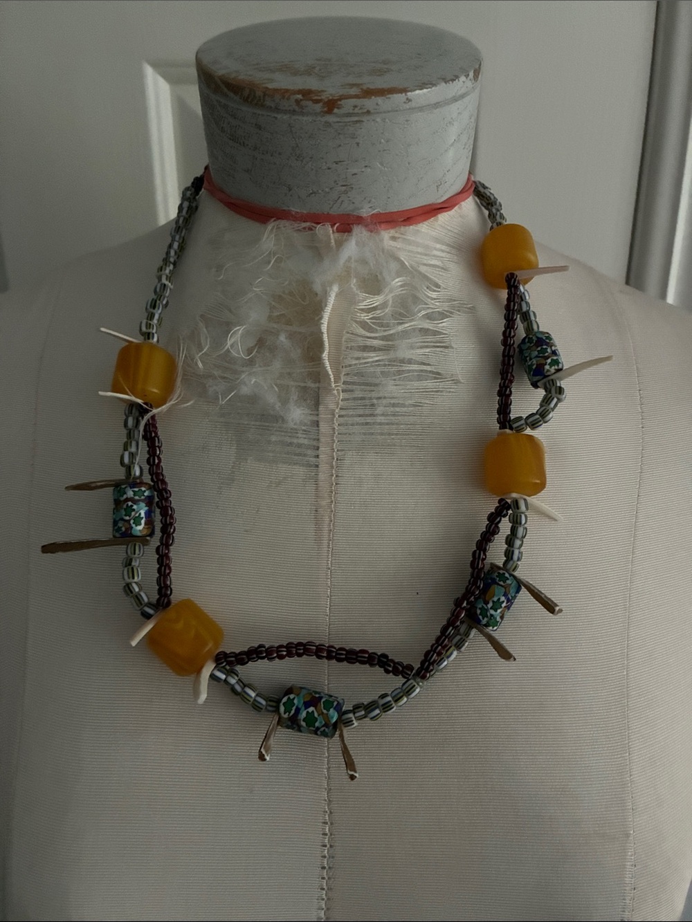 Vintage trade bead necklace